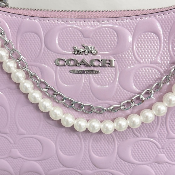 COACH Teri Signature Shoulder Bag/Crossbody (Purple) - Picture 7 of 12